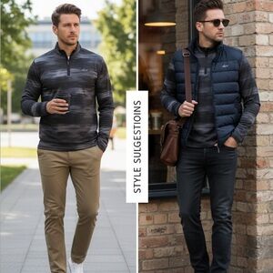 Greg Norman for Tasso Elba PlayDry 1/4 Zip Pullover – Size L